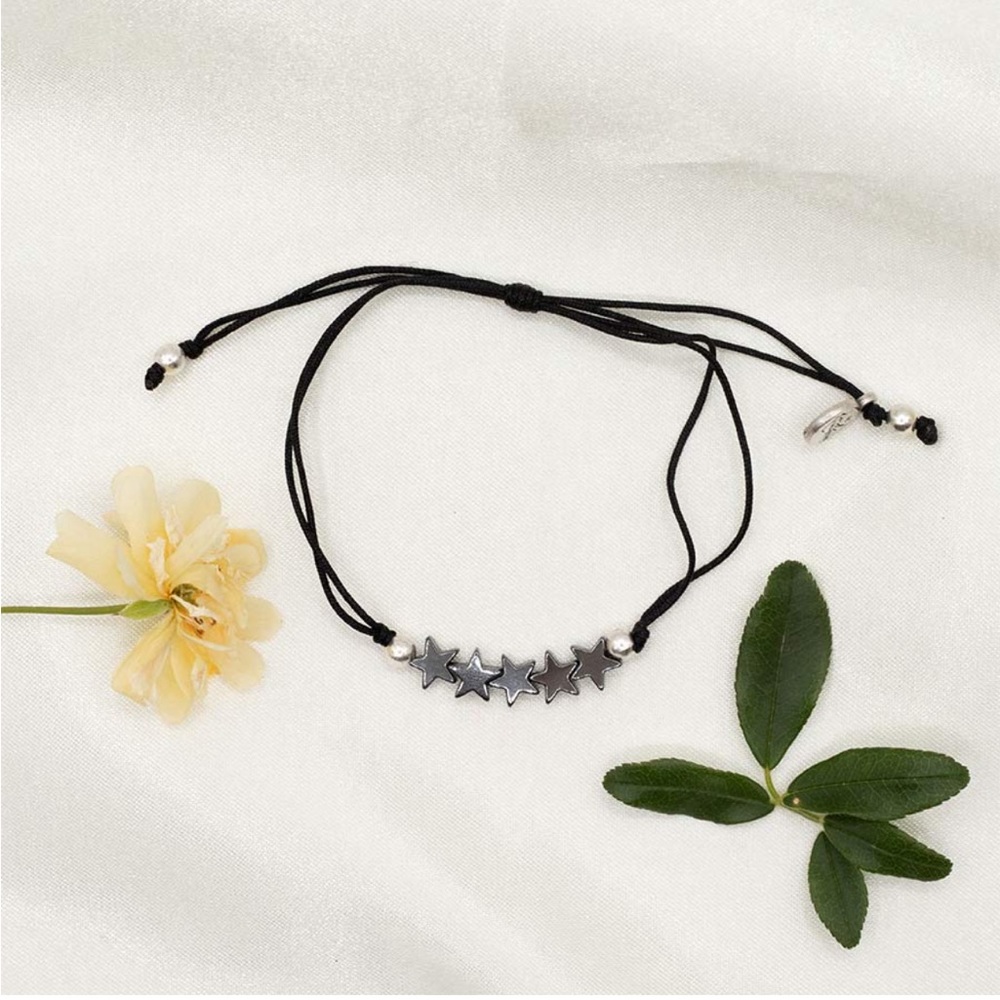My Saint My Hero Be Kind Humankind Stella Bracelet in Hematite NWT